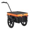 VEVOR Bike Cargo Trailer, 88 lbs Load Capacity, Heavy-Duty Bicycle Wagon Cart, Foldable Compact Storage with Universal Hitch, Waterproof Cover
