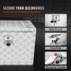 VEVOR Underbody Truck Box, 24"√ó14"√ó16" Pickup Storage Box, Heavy Duty Aluminum Diamond Plate Tool Box with Lock and Keys