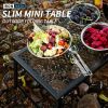 1pc outdoor picnic table multifunctional folding drain picnic table storage folding net table outdoor barbecue table camping net table