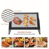1pc outdoor picnic table multifunctional folding drain picnic table storage folding net table outdoor barbecue table camping net table