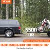 VEVOR Tow Bar, 5500 lbs Towing Capacity with Chains, Powder-Coating Alloy Steel Bumper-Mounted Universal Towing Bar, Coupler Fits 2-Inch Ball Hitch