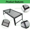 1pc outdoor picnic table multifunctional folding drain picnic table storage folding net table outdoor barbecue table camping net table
